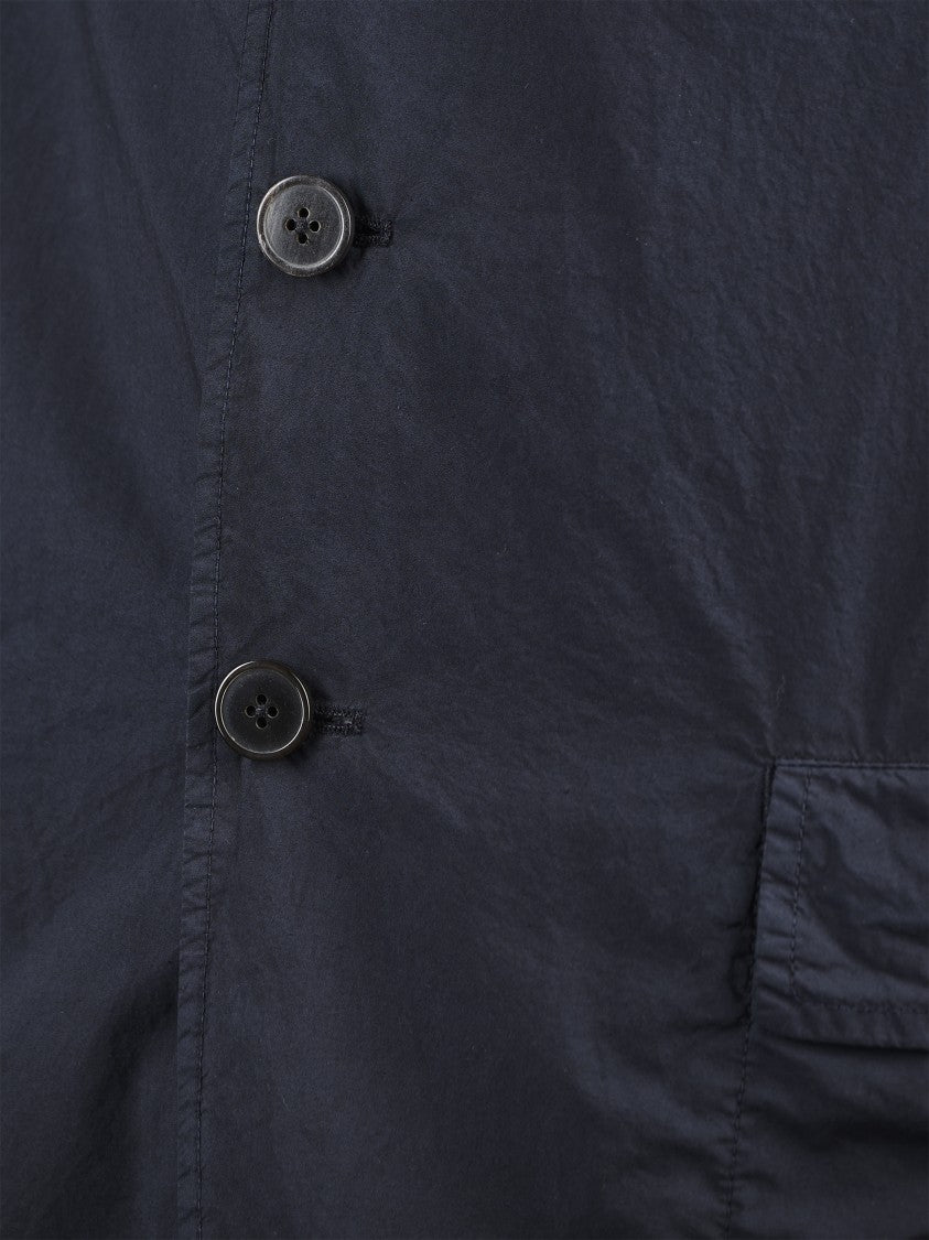 Dries Van Noten Classic Blue Blazer With Notched Lapels