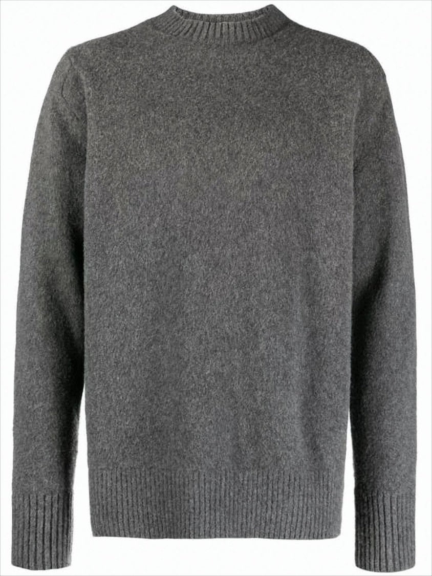 Oamc Relaxed Fit Wool Sweater With Ribbed Detailing