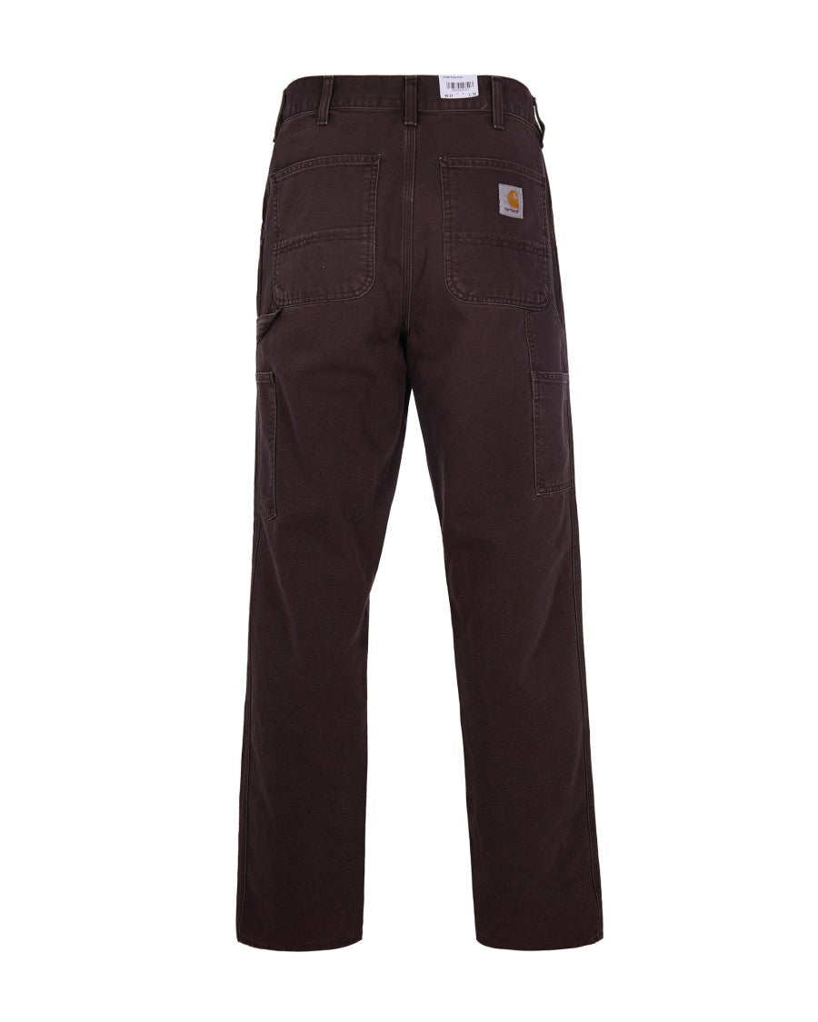 Carhartt Wip Single Knee Tobacco Work Pants With Tool Pockets