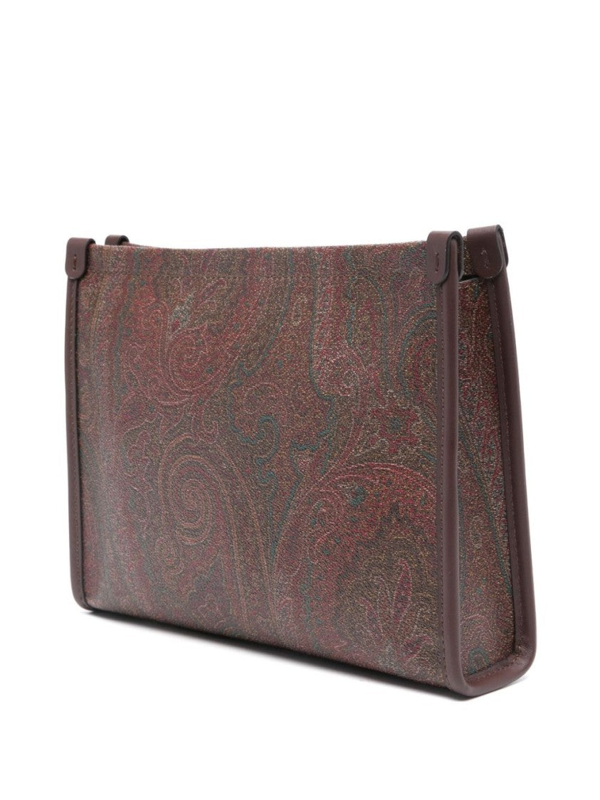 Etro Intricately Designed Paisley Pattern Clutch