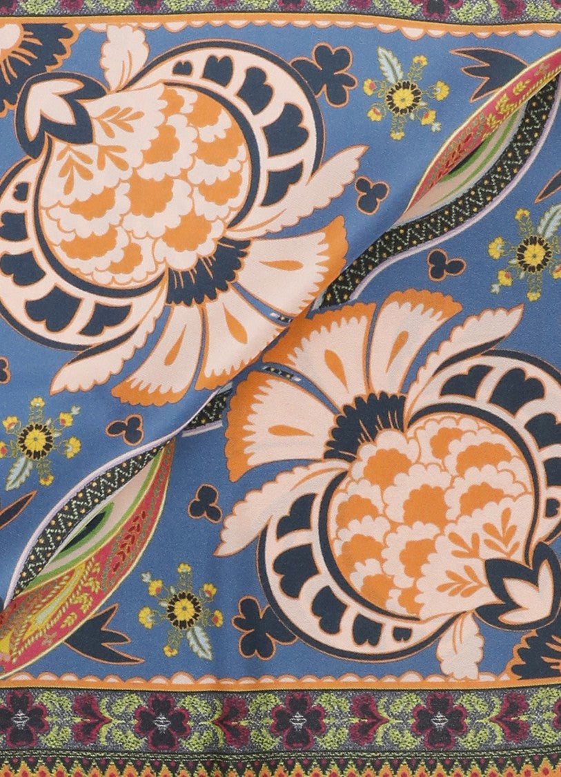 Etro Multicolor Silk Foulard With Paisley Motifs