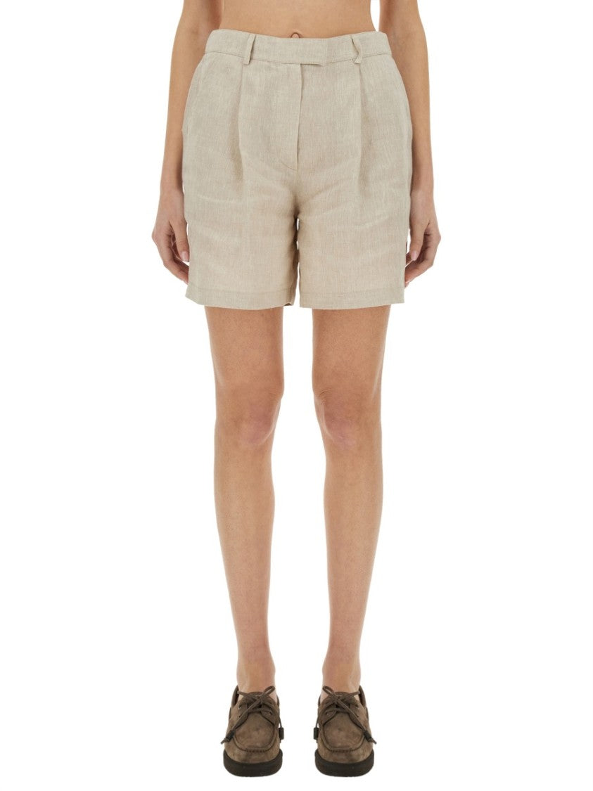 Brunello Cucinelli Linen Baggy Shorts