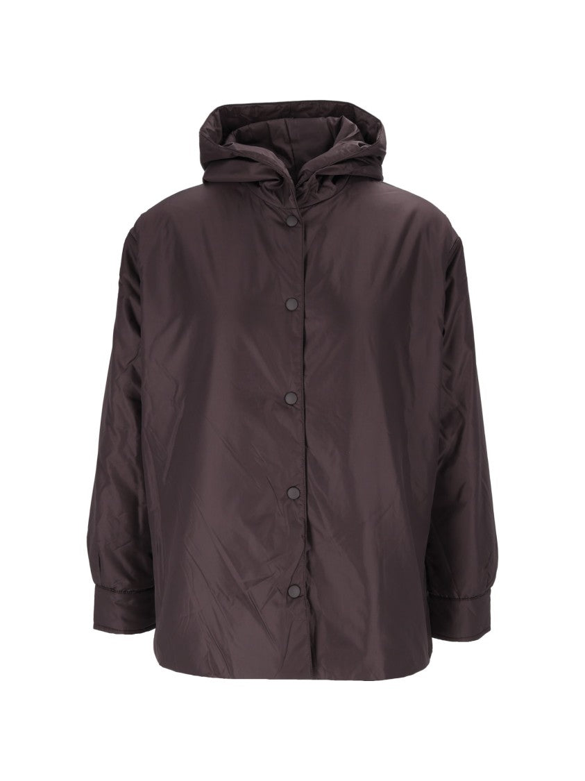 Aspesi Beth Brown Hooded Nylon Jacket
