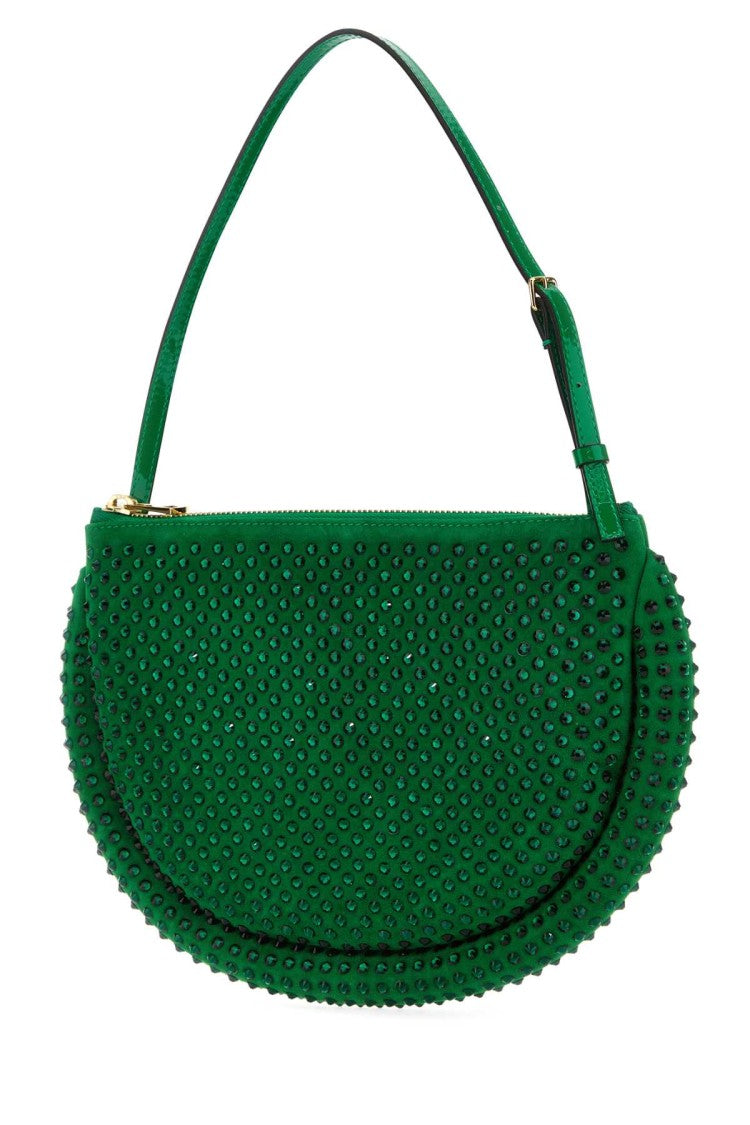 J. W. Anderson Green Suede Bumper-Moon Shoulder Bag