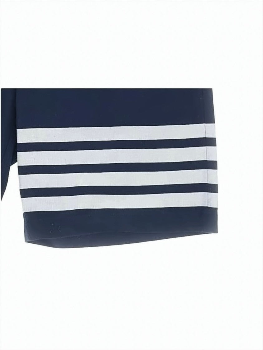 Thom Browne Tailored Black Shorts With Striped Detail