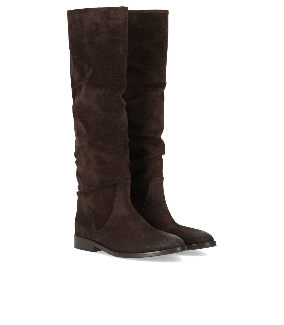 Strategia Dark Brown Suede Boot
