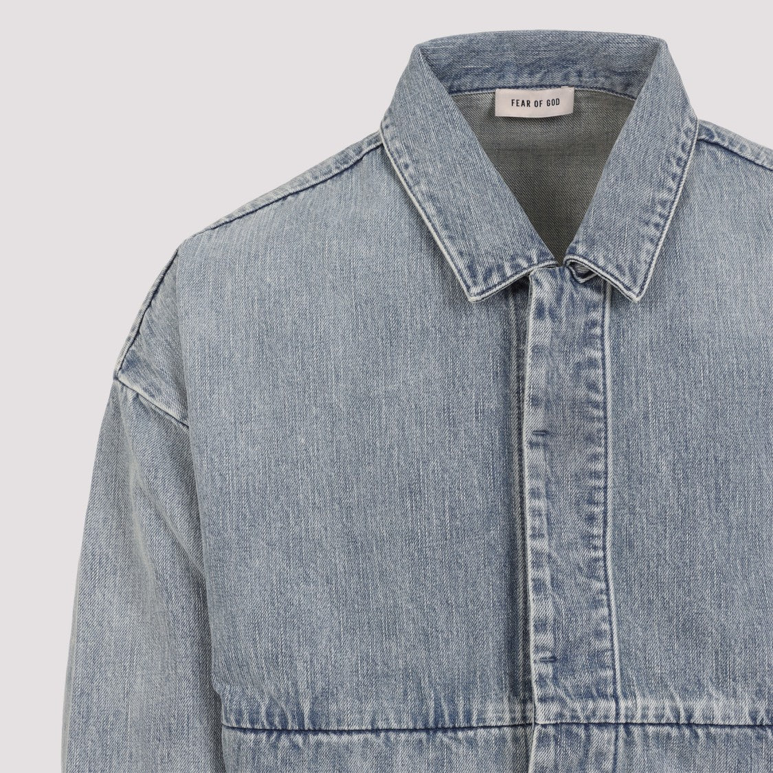 Fear Of God Medium Indigo Blue Cotton Denim Trucker Jacket