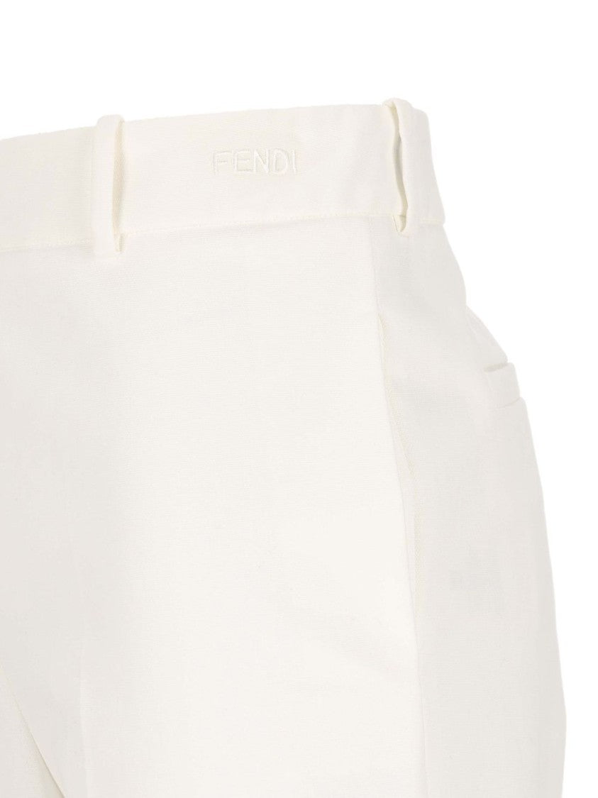 Fendi Straight-Leg Technical Cotton Canvas Trousers