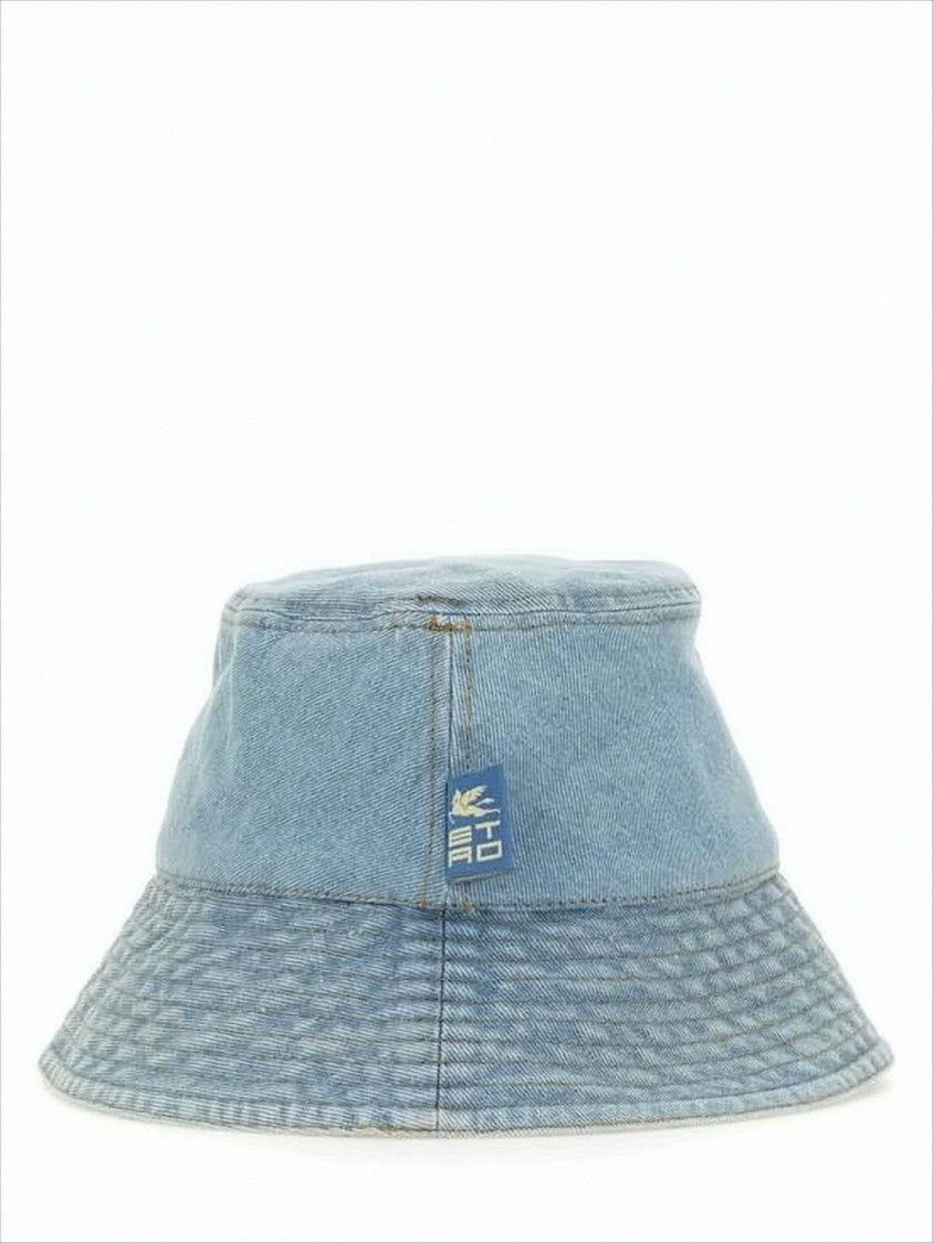Etro Light Blue Denim Bucket Hat