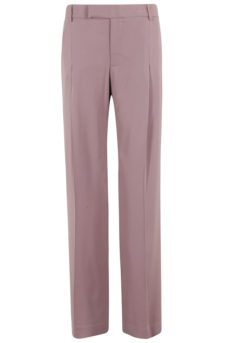 Federica Tosi Straight Leg Trousers With Pleated Design