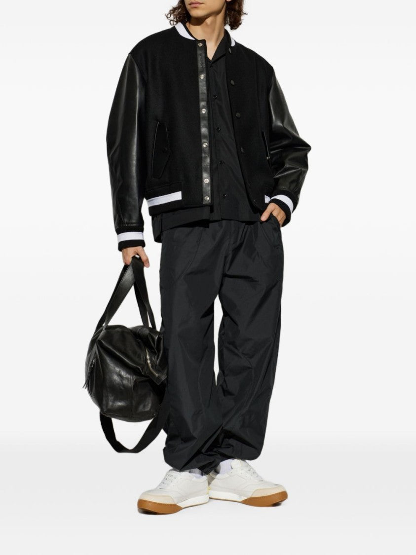 Givenchy Black Relaxed Fit Elastic Waistband Trousers