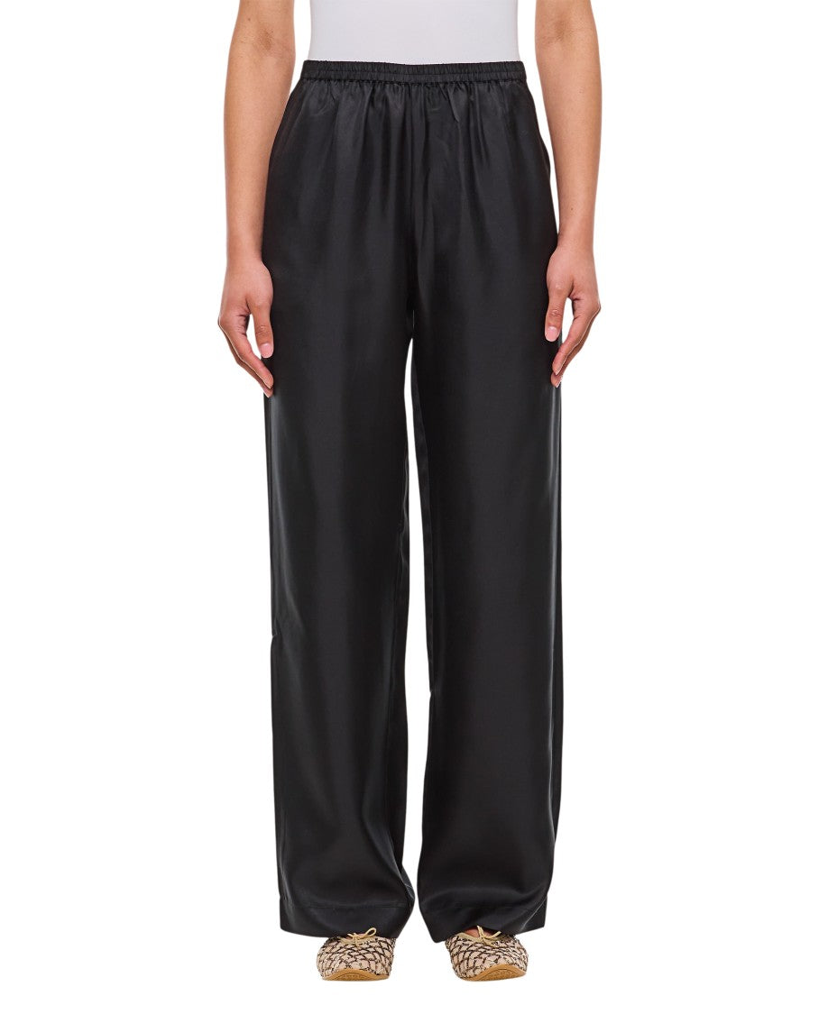 Loulou Studio Black Straight Pants