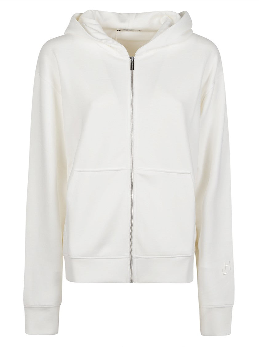 Hinnominate Hoodie Full Zip Viscose-Blend Sweatshirt