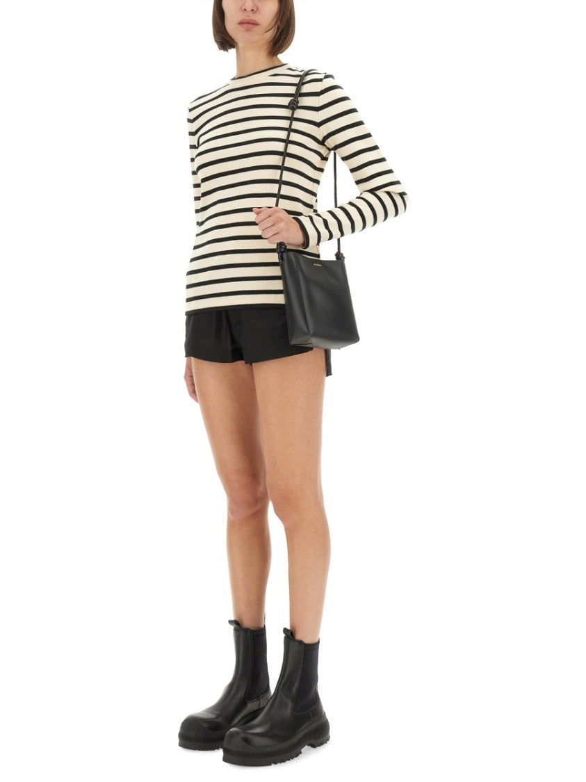 Jil Sander Fitted Long-Sleeved Striped T-Shirt