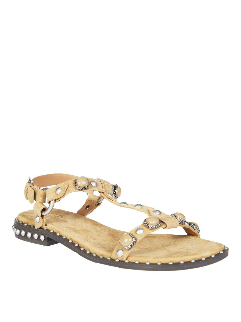 Ash Light Tan C Cachemere Studded Sandals