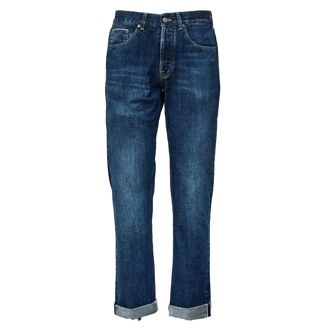 Dondup Bray Regular Fit Jeans In 14 Oz Rigid Selvedge Denim