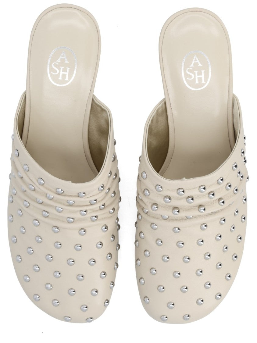 Ash Eloise Pointed Studded Leather Mules