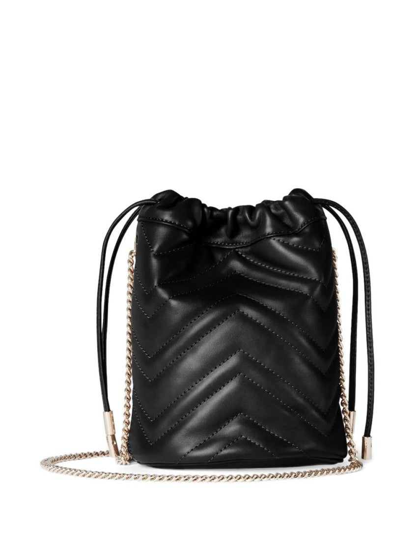 Gucci Chevron-Pattern Quilted Calfskin Bag