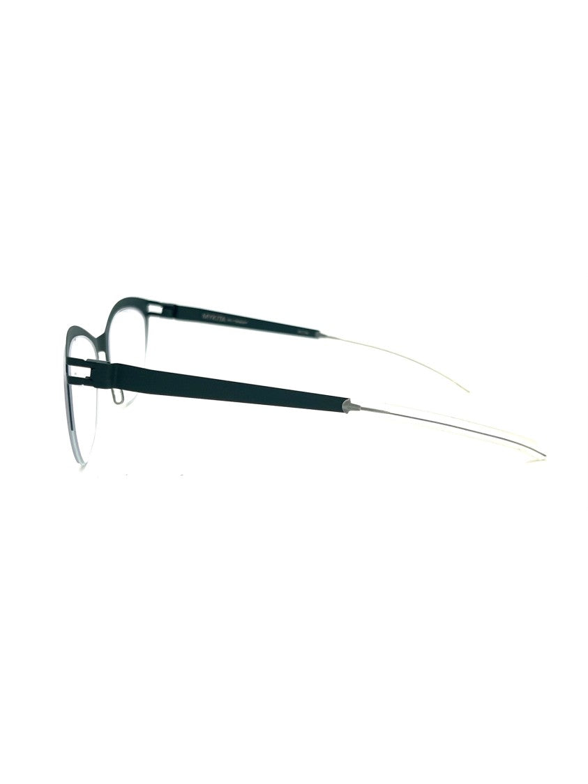 Mykita Green Cat-Eye Optical Frame With Refined Finish
