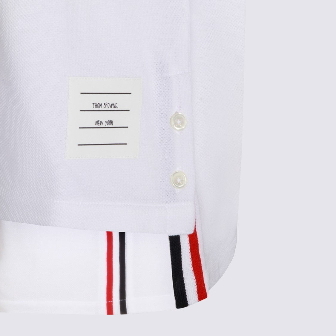 Thom Browne White Cotton T-Shirt