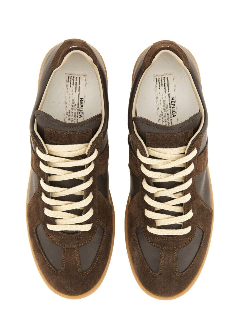 Maison Margiela Replica Low-Top Bovine Leather Sneakers