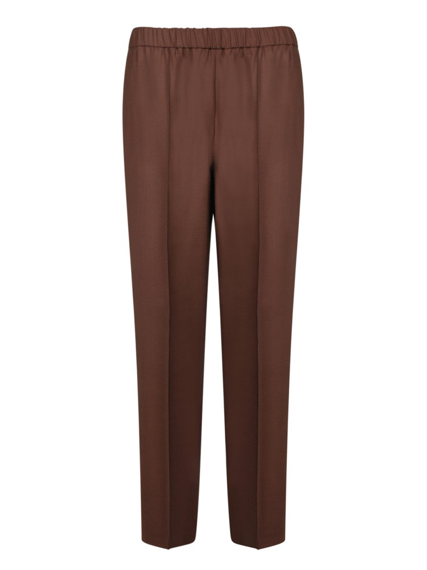 Fabiana Filippi Straight Cut Brown Trousers