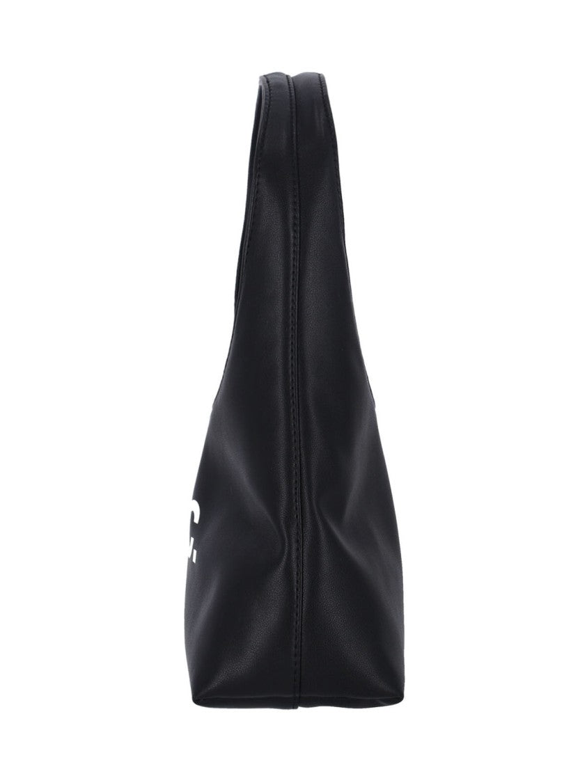 A.P.C. Black Baby Ninon Fabric Handbag