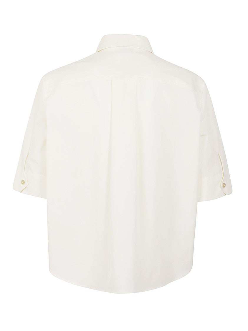 Fay Short-Sleeved Cotton Shirt With Classic Collar
