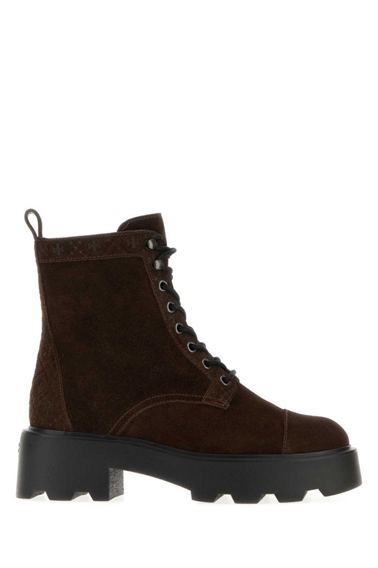 Tory Burch Brown Suede Ankle Boots
