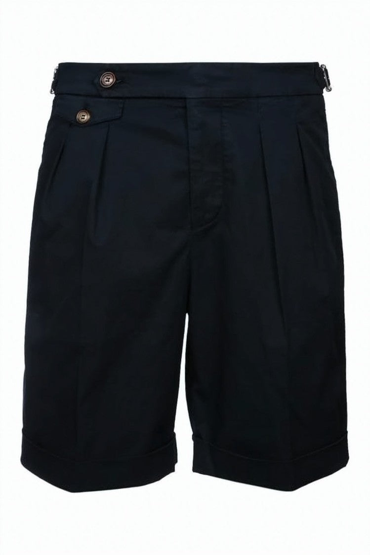Brunello Cucinelli Tailored Black Shorts With Structured Waistband