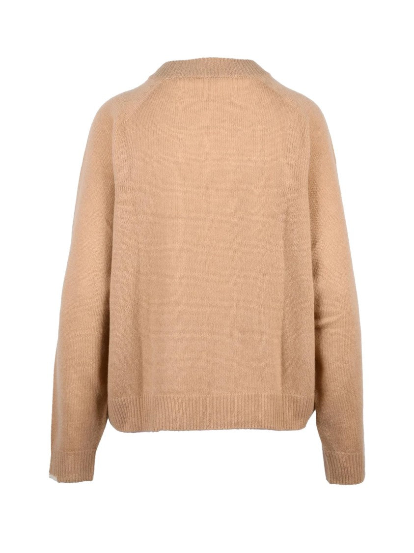 Alysi Crewneck Sweater With Raglan Sleeves And Luxurious Wool-Cashmere Blend