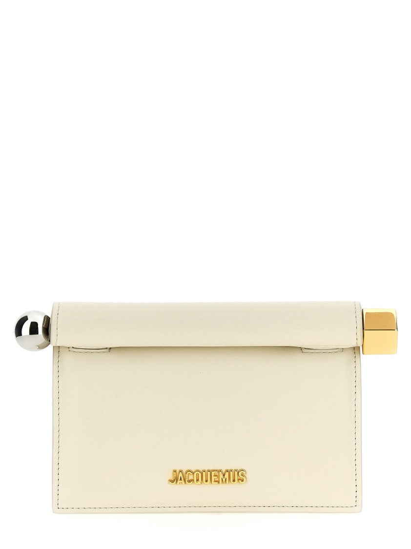 Jacquemus La Petite Pochette Rond Carré' Clutch