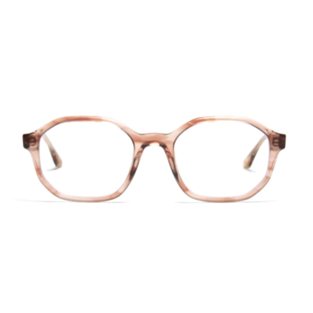 Peter And May Isabelle Translucent Beige Hexagonal Frame Eyeglasses