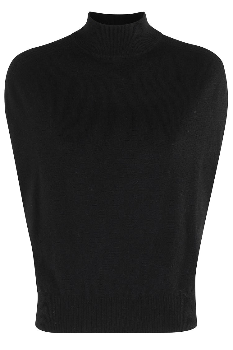 Semi Couture Black Wool And Cashmere Sweater
