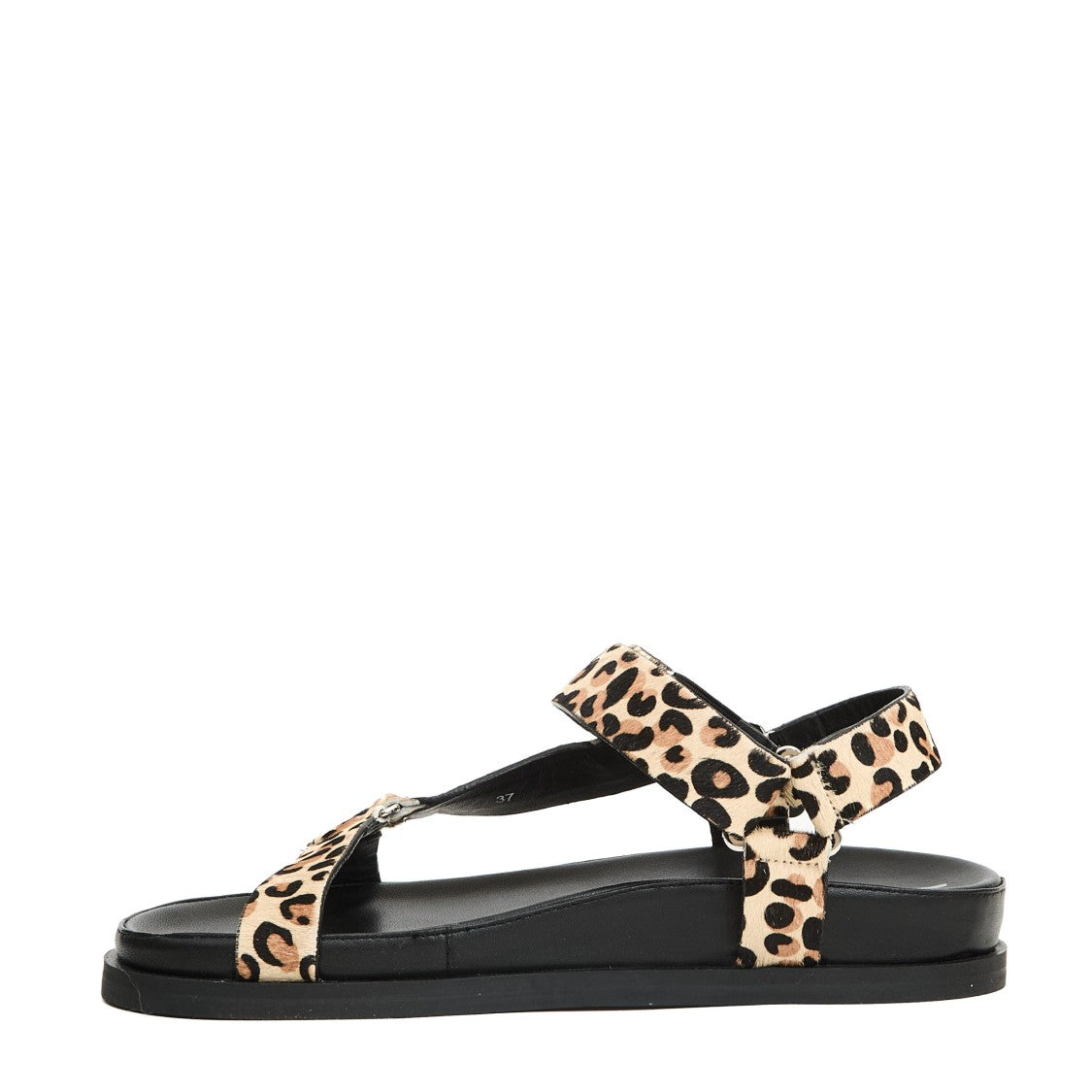 Strategia Leopard Print Ponyskin Sports Sandal
