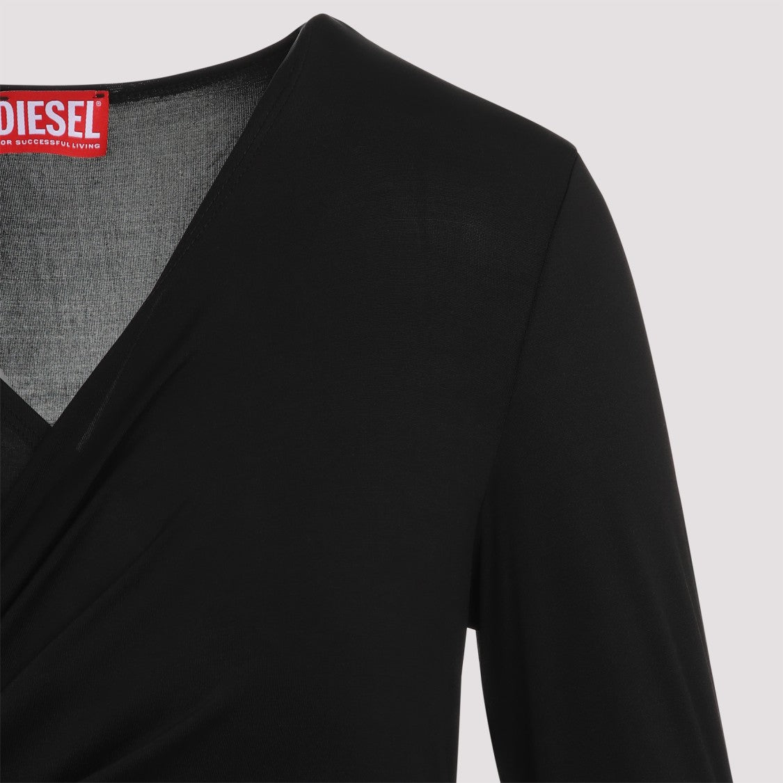 Diesel T-Crissy-Plain Black Acetate Top