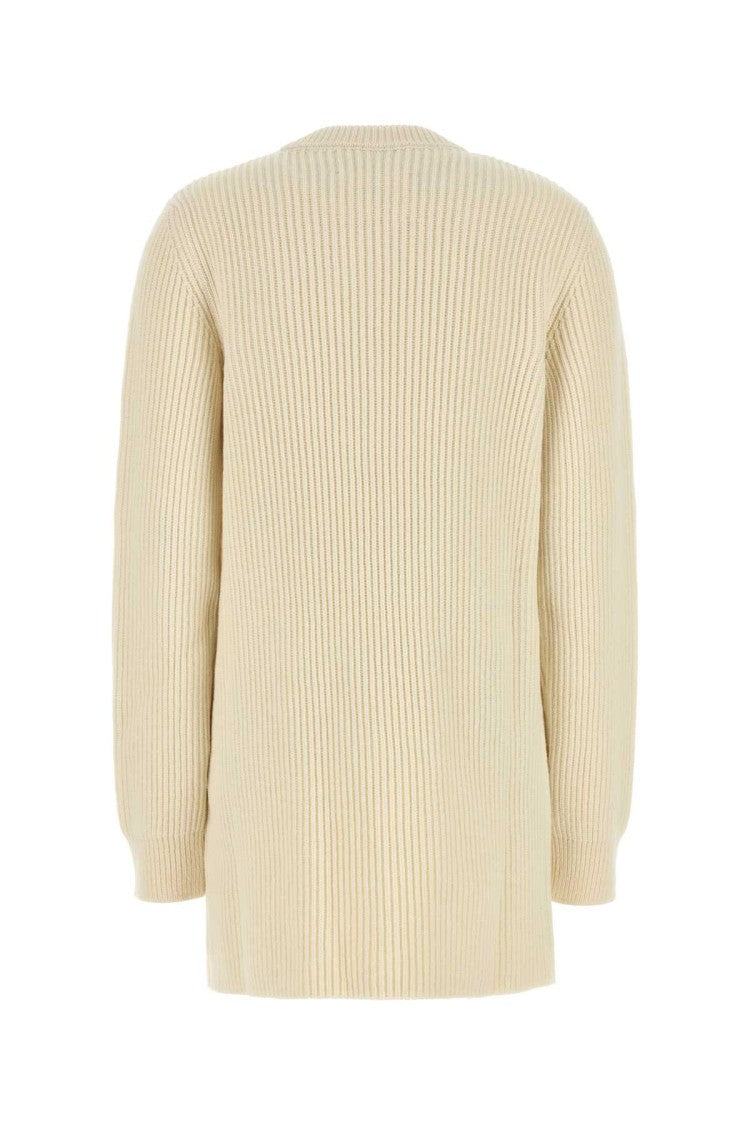 Jil Sander Ivory Wool Sweater Dress