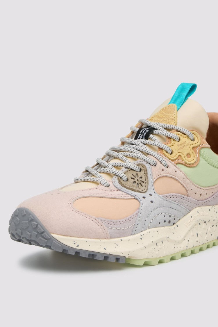 Flower Mountain Layered Pastel Sneakers With Textured Outsole