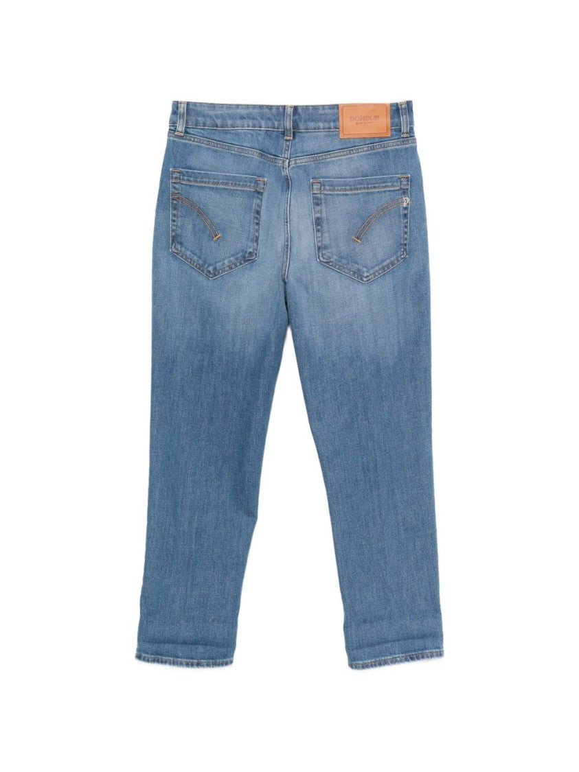 Dondup Blue Button Closure Regular Jeans
