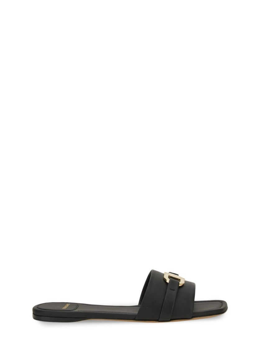 Ferragamo Calfskin Slide Sandal
