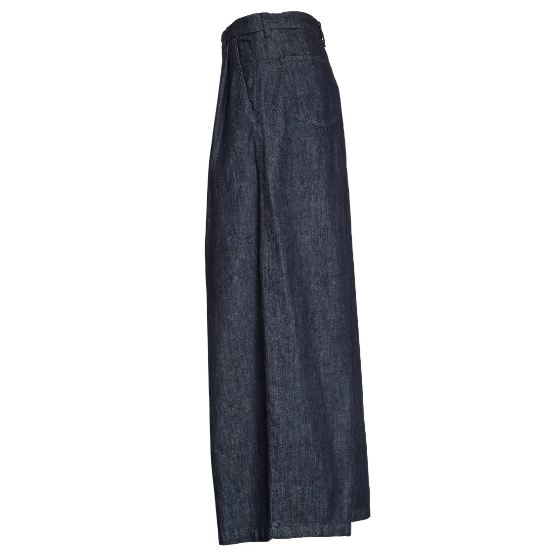 Max Mara High-Waisted Denim Pants With Kapok Blend