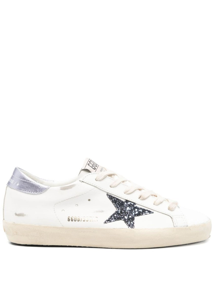 Golden Goose Super Star Sneakers With Glitter Star