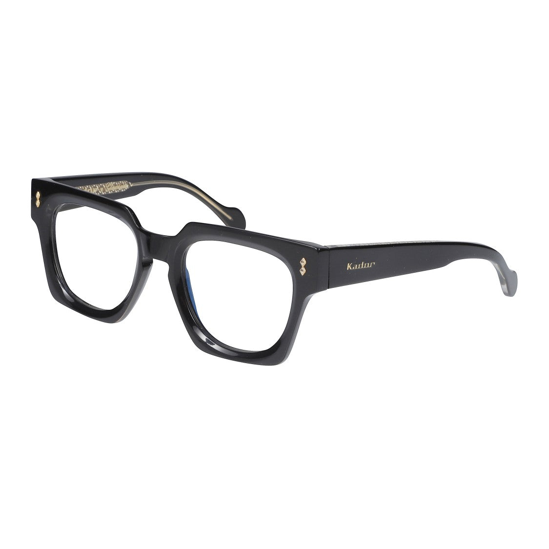Kador Maya Glamour Glossy Black Square Frame Sunglasses