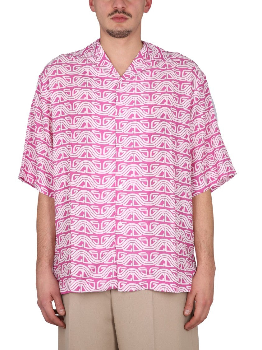 Gcds Monogram Waved Shirt