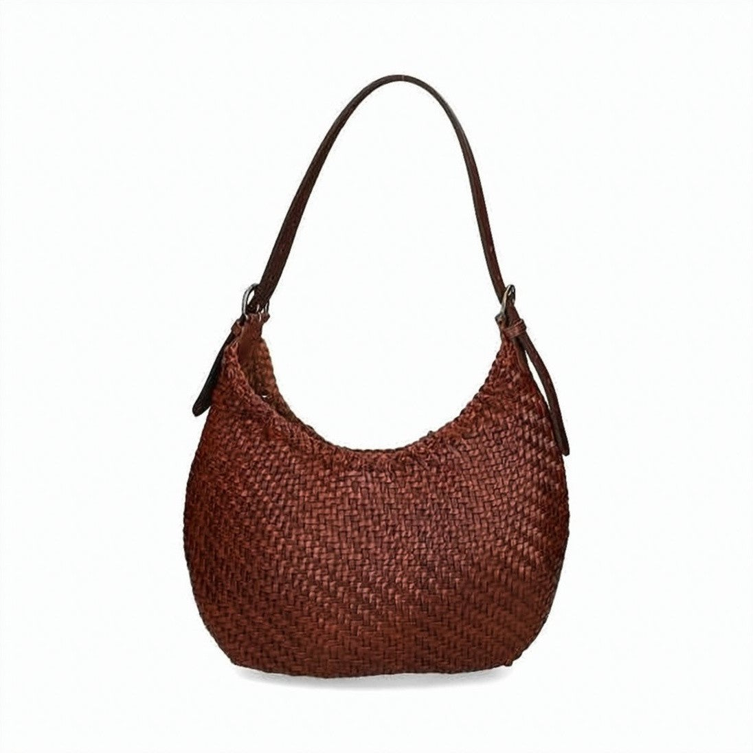 Dragon Diffusion Woven Buffalo Leather Shoulder Bag