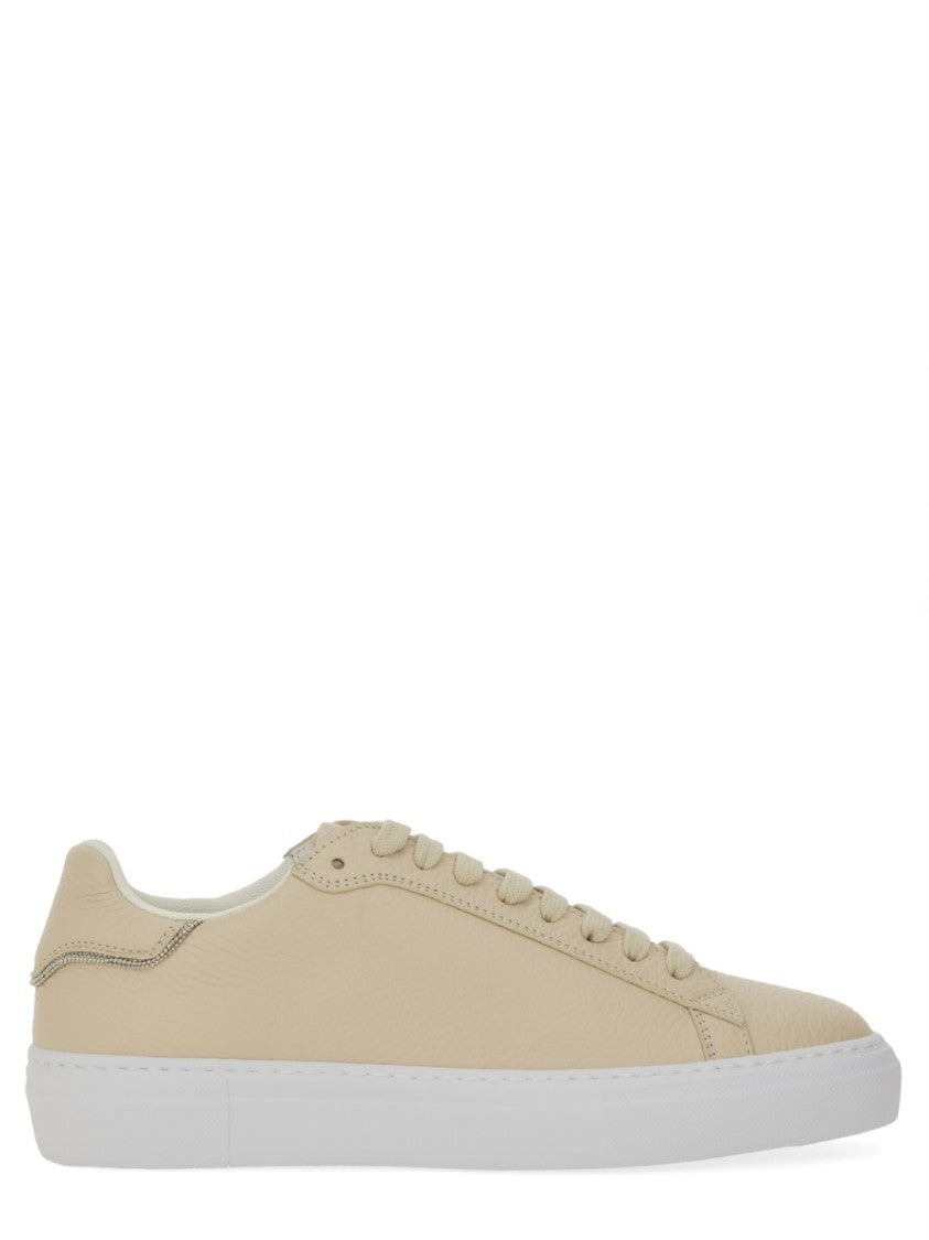 Fabiana Filippi Leather Sneakers With Classic Lace-Up Design