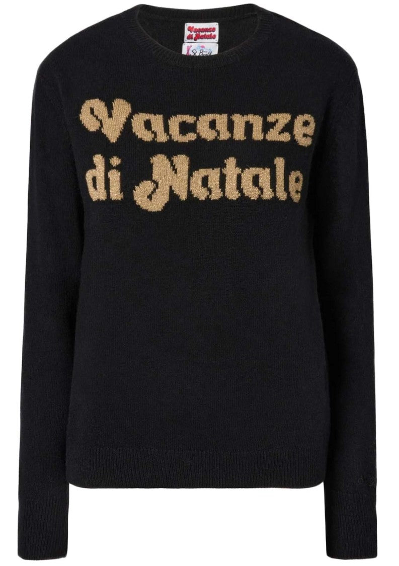 Mc2 Saint Barth Relaxed Fit Black Sweatshirt