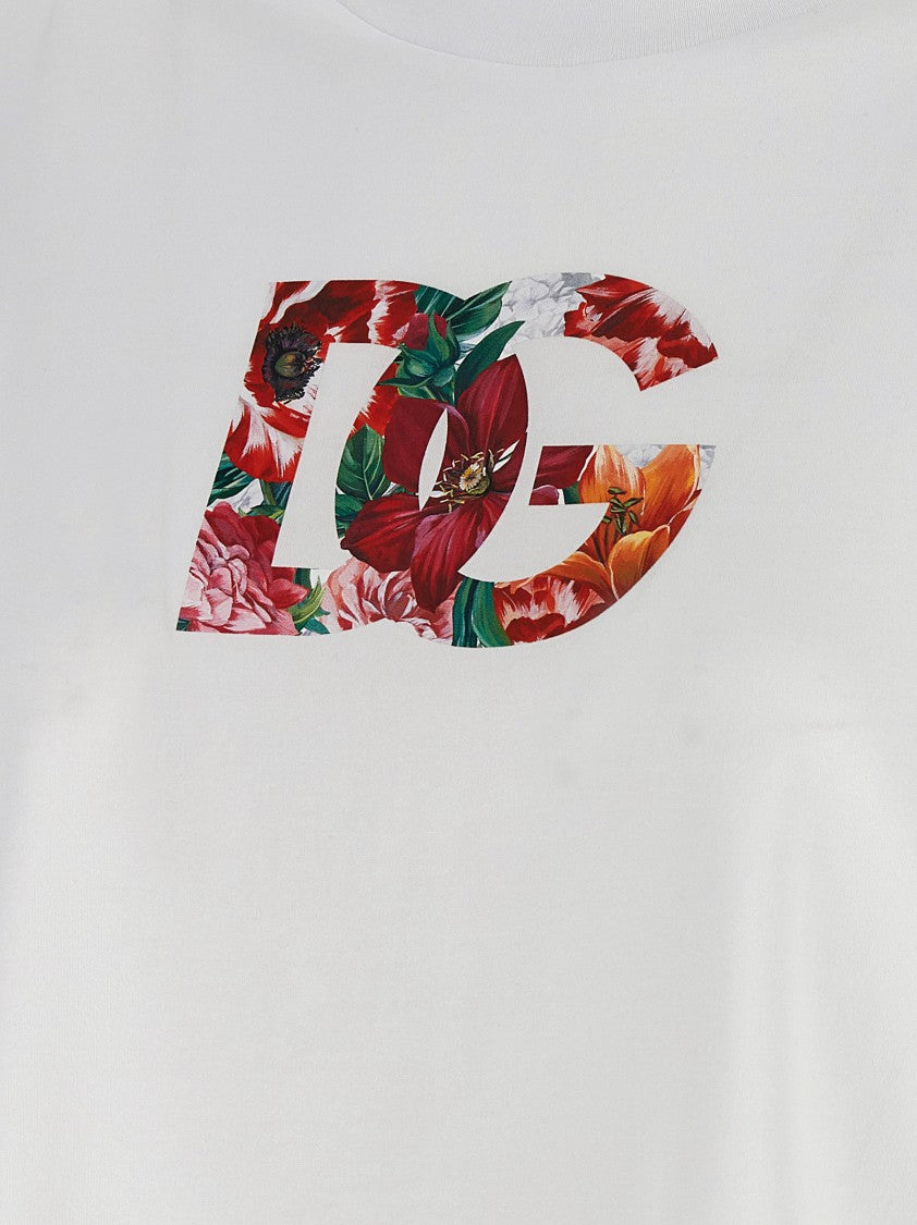Dolce & Gabbana Floral Logo T-Shirt
