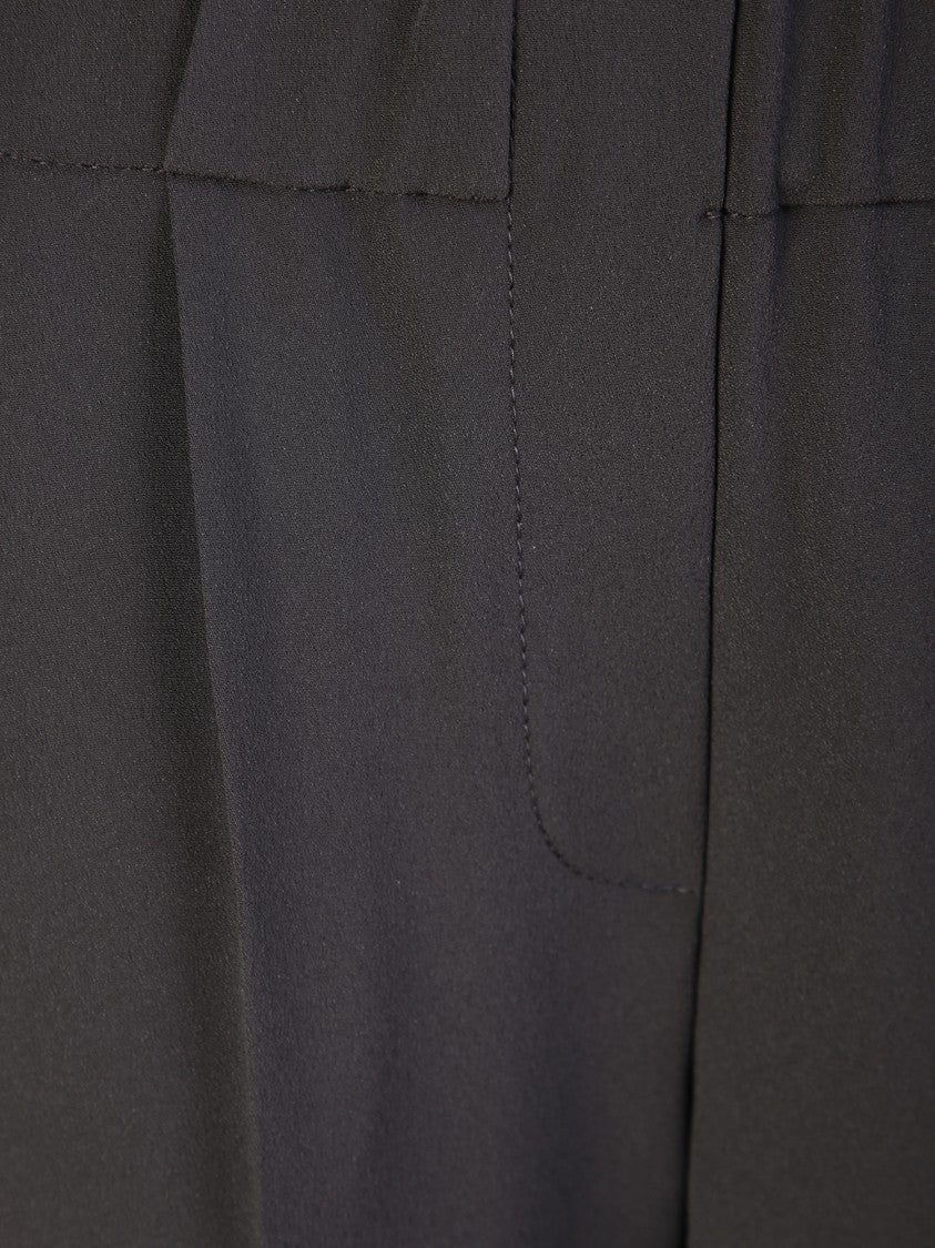 Brunello Cucinelli Black Slim Cropped Trousers