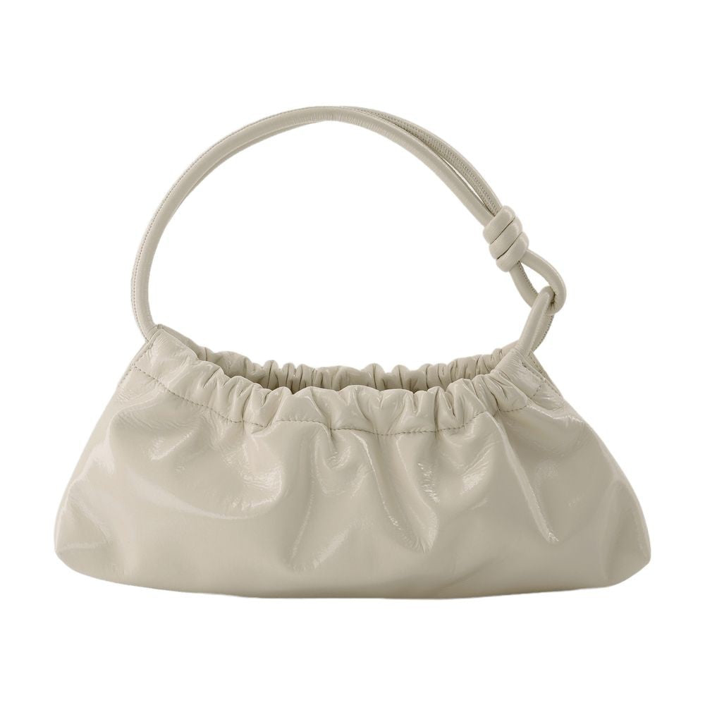 Nanushka Valerie Bag In Cream Patent Vegan Leather